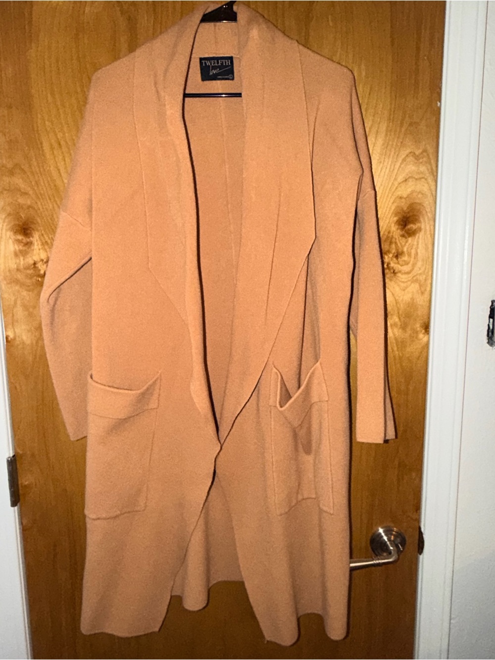 Twelfth Love Women’s Long Open Front Cardigan